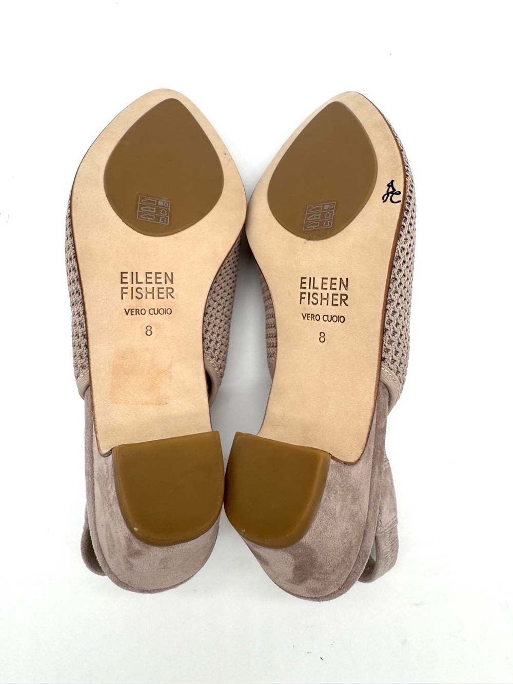 Eileen Fisher Beth Knit Slingback in beige Sz 8 NEW - Picture 7 of 8